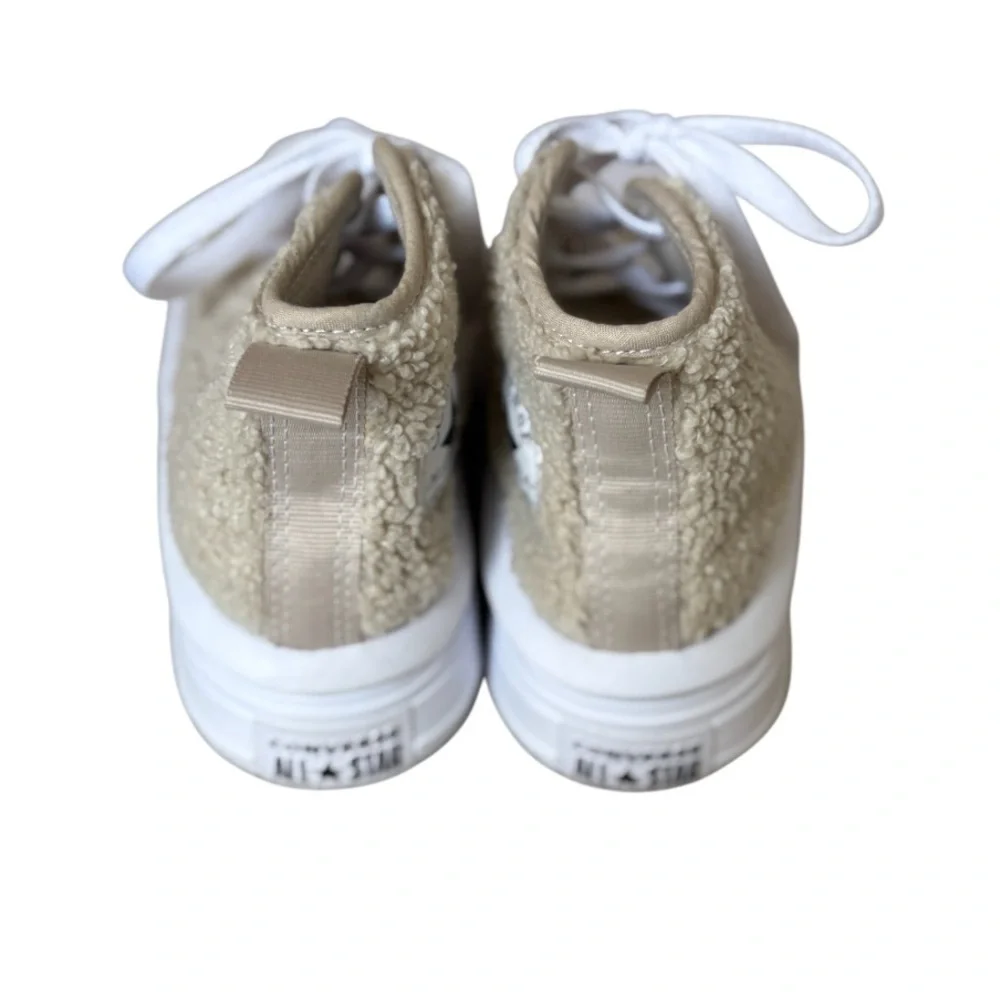 Converse Chuck Taylor All Star Sherpa Platform High Top Sneakers Kids Size 1